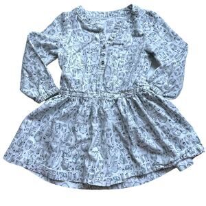 Carter's Animal Print Peplum Dress - Size 2T